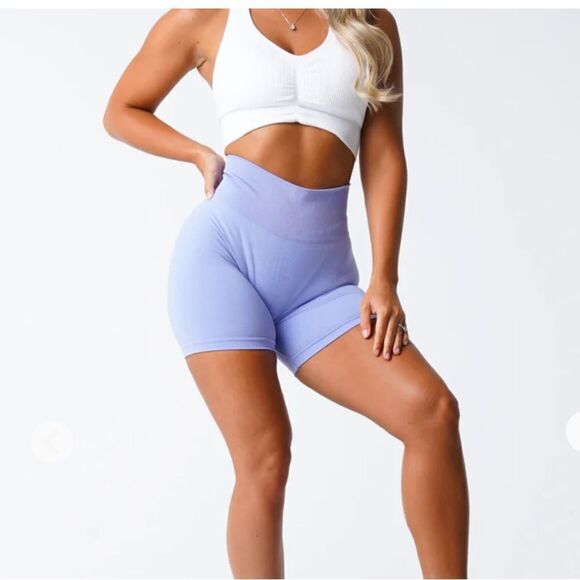 NVGTN‎ PRO SHORTS HEATHER BLUE/PURPLE S (LAVENDER COLOR) NWT IN PKG - Picture 3 of 7